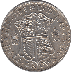 1934 HALFCROWN ( EF ) - Halfcrown - Cambridgeshire Coins