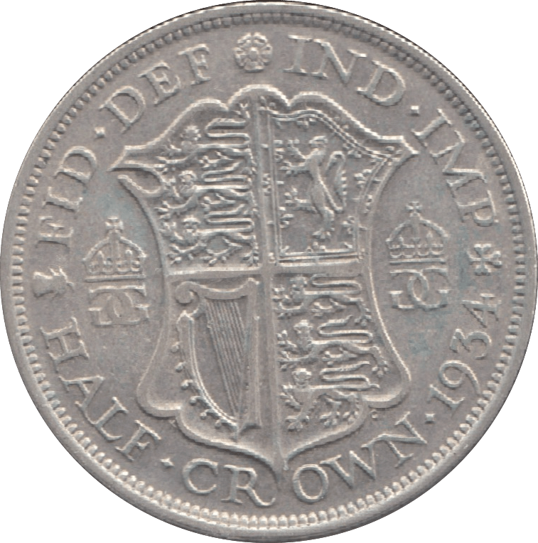 1934 HALFCROWN ( VF ) 14 - Halfcrown - Cambridgeshire Coins