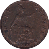 1934 HALFPENNY ( AUNC ) - Halfpenny - Cambridgeshire Coins
