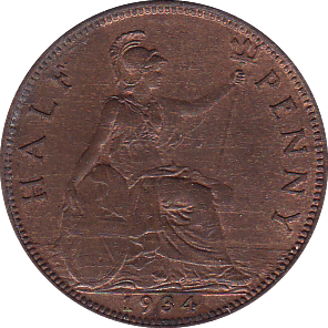 1934 HALFPENNY ( BU ) - Halfpenny - Cambridgeshire Coins