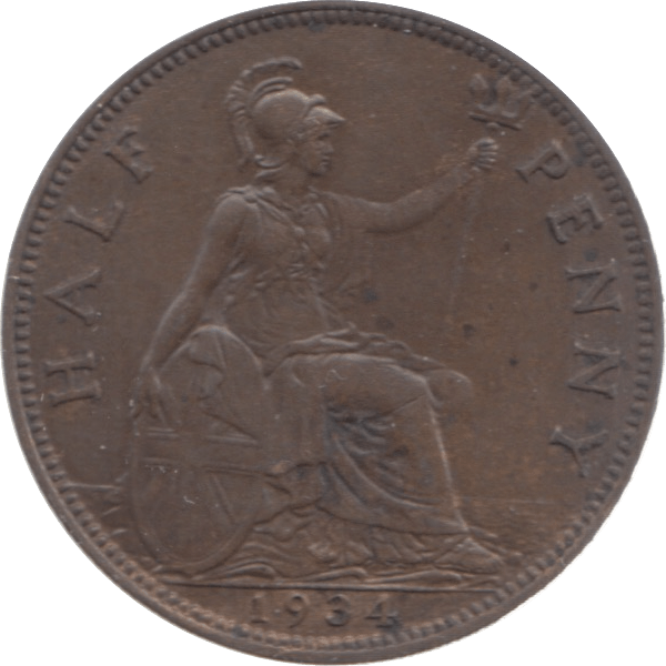 1934 HALFPENNY ( EF ) - Halfpenny - Cambridgeshire Coins
