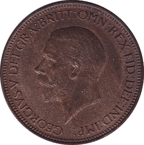 1934 HALFPENNY ( UNC ) - Halfpenny - Cambridgeshire Coins