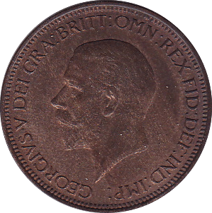 1934 HALFPENNY ( UNC ) - Halfpenny - Cambridgeshire Coins