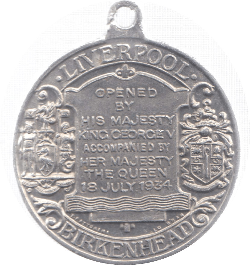1934 LIVERPOOL BIRKENHEAD MEDALLION - MEDALLIONS - Cambridgeshire Coins
