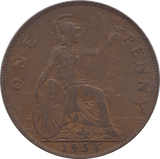 1934 PENNY ( GVF ) - Penny - Cambridgeshire Coins