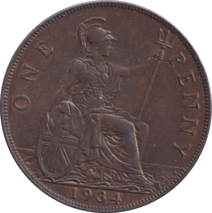 1934 PENNY ( UNC ) - Penny - Cambridgeshire Coins