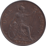 1934 PENNY ( UNC ) - Penny - Cambridgeshire Coins