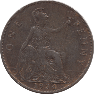 1934 PENNY ( UNC ) - Penny - Cambridgeshire Coins