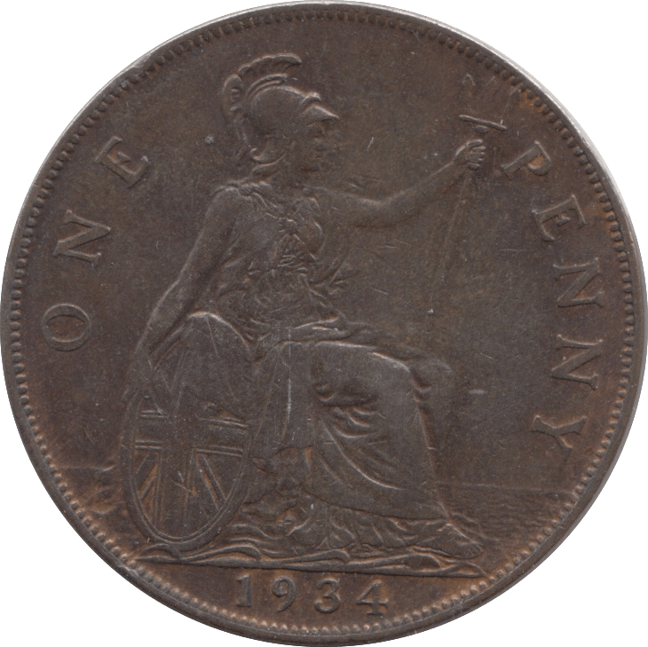 1934 PENNY ( UNC ) - Penny - Cambridgeshire Coins
