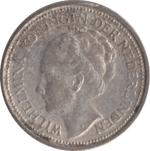 1934 SILVER 10 CENTS NETHERLANDS - SILVER WORLD COINS - Cambridgeshire Coins