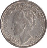 1934 SILVER 10 CENTS NETHERLANDS - SILVER WORLD COINS - Cambridgeshire Coins