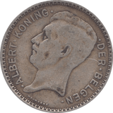 1934 SILVER BELGIUM 20 FRANCS - SILVER WORLD COINS - Cambridgeshire Coins