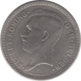 1934 SILVER BELGIUM 20 FRANCS - SILVER WORLD COINS - Cambridgeshire Coins