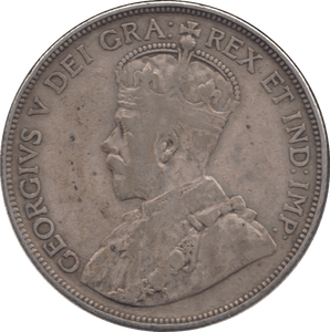 1934 SILVER FIFTY CENTS CANADA - WORLD SILVER COINS - Cambridgeshire Coins