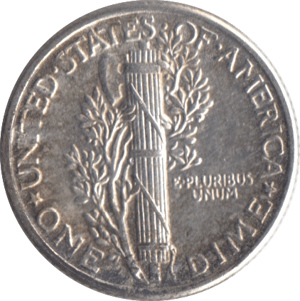 1934 SILVER ONE DIME USA - SILVER WORLD COINS - Cambridgeshire Coins