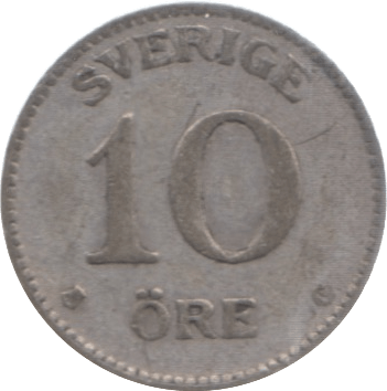 1934 SWEDEN 10 ORE - SILVER WORLD COINS - Cambridgeshire Coins