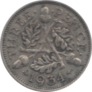 1934 THREEPENCE ( FINE ) - Threepence - Cambridgeshire Coins