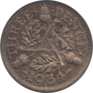 1934 THREEPENCE ( VF ) - Threepence - Cambridgeshire Coins
