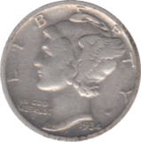 1934 USA SILVER DIME 10 CENTS - SILVER WORLD COINS - Cambridgeshire Coins