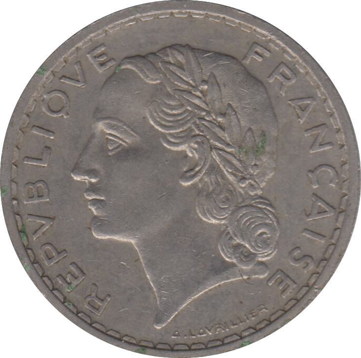 1935 5 FRANCS FRANCE - WORLD COINS - Cambridgeshire Coins