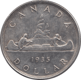 1935 CANADA SILVER ONE DOLLAR 10 - WORLD SILVER COINS - Cambridgeshire Coins