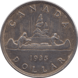 1935 CANADA SILVER ONE DOLLAR 9 - WORLD SILVER COINS - Cambridgeshire Coins