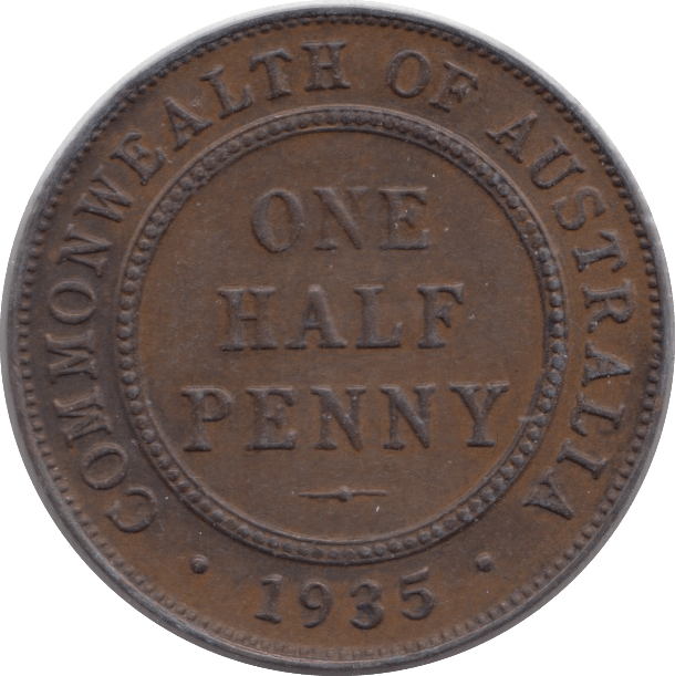 1935 COMMONWEALTH AUSTRALIA HALF PENNY - WORLD COINS - Cambridgeshire Coins