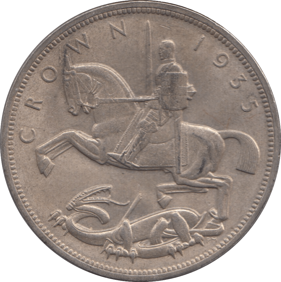 1935 CROWN ( AUNC ) 3 - CROWN - Cambridgeshire Coins