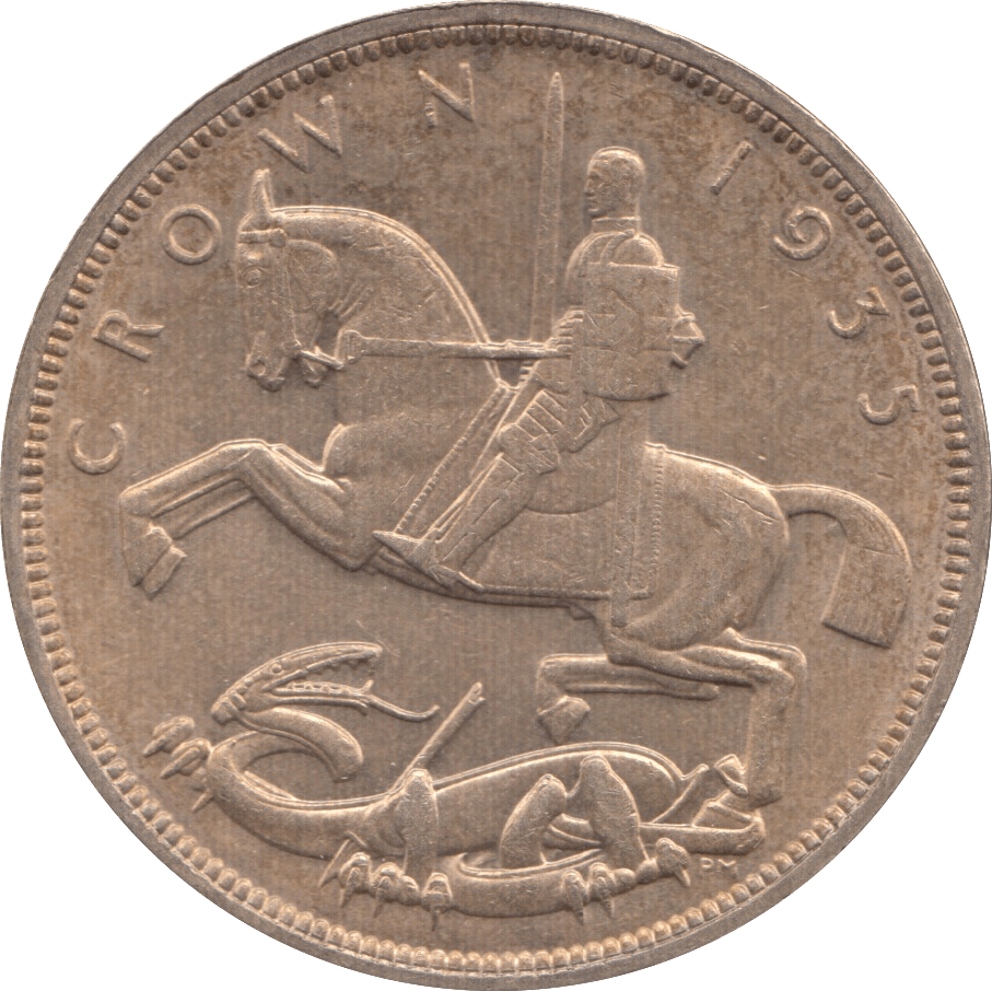 1935 CROWN ( AUNC ) 4 - CROWN - Cambridgeshire Coins