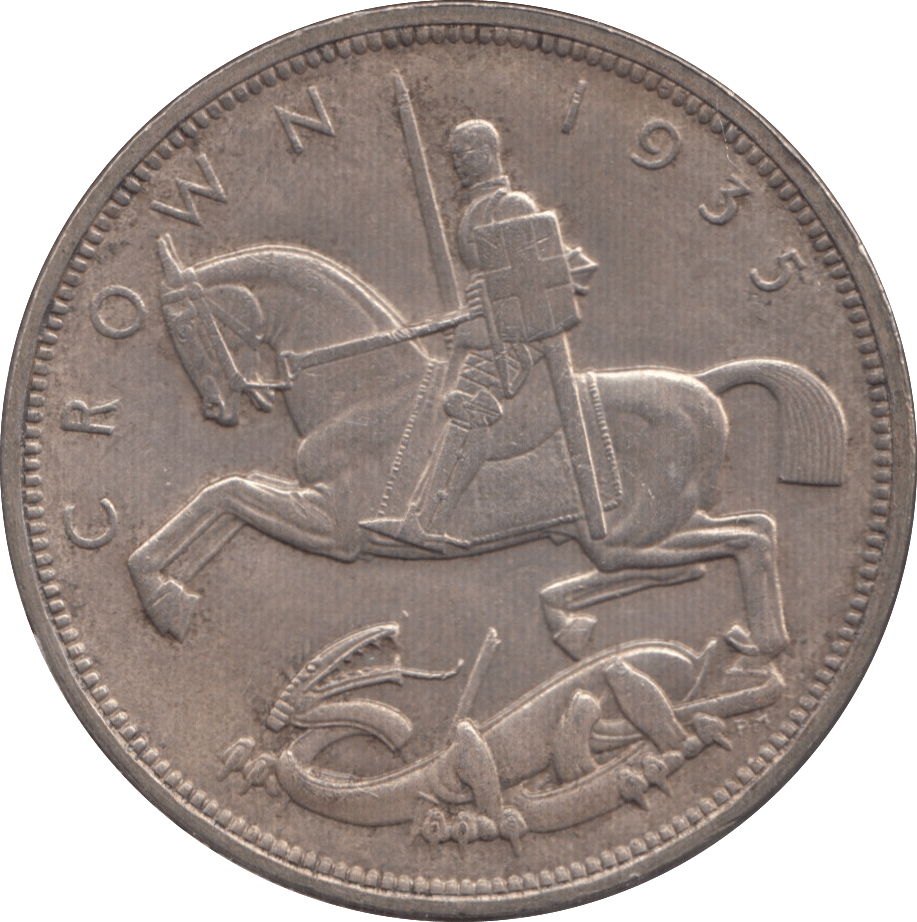 1935 CROWN ( AUNC ) - Crown - Cambridgeshire Coins