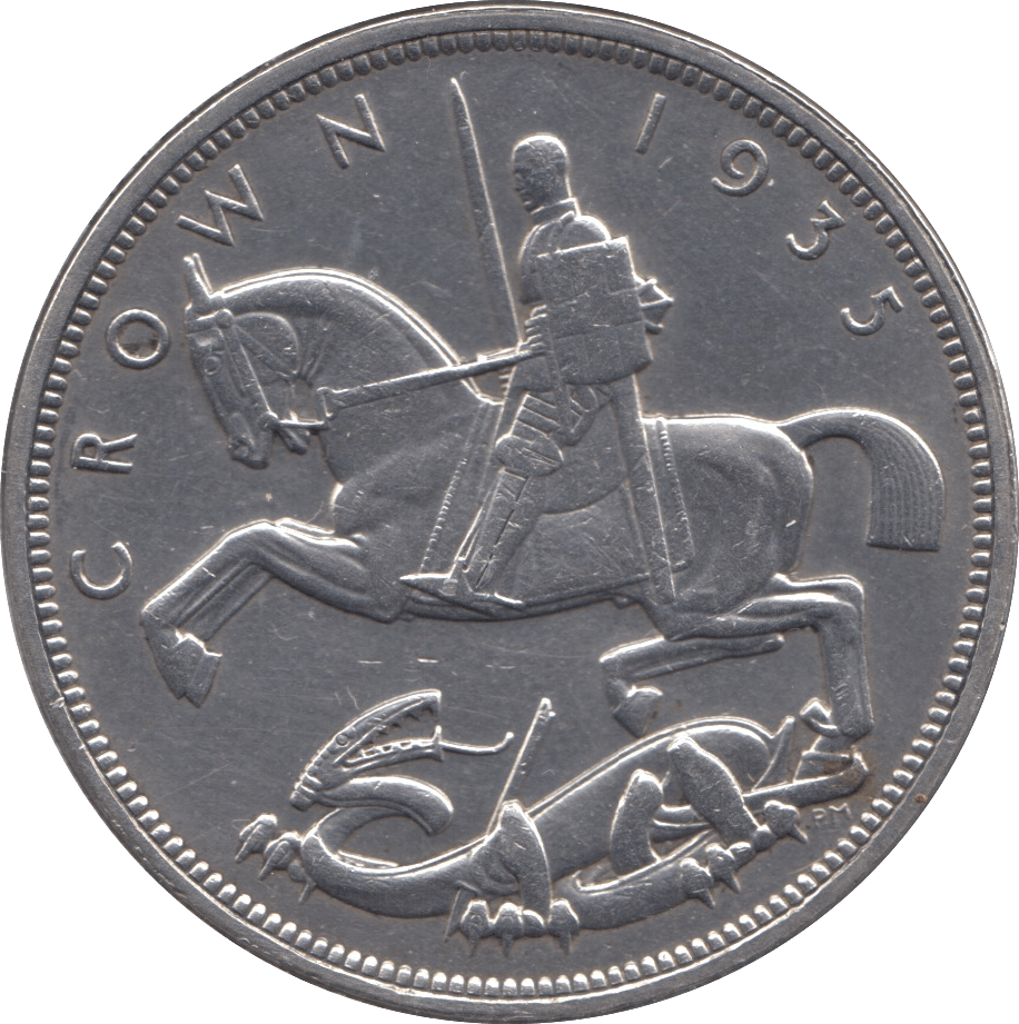 1935 CROWN ( AUNC ) - Crown - Cambridgeshire Coins