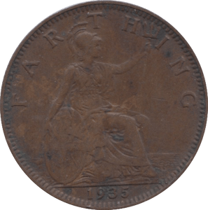 1935 FARTHING ( EF ) 2 - Farthing - Cambridgeshire Coins