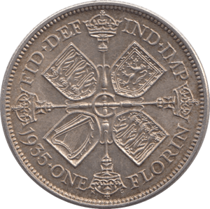 1935 FLORIN ( EF ) - FLORIN - Cambridgeshire Coins