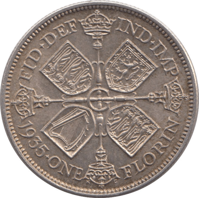 1935 FLORIN ( EF ) - FLORIN - Cambridgeshire Coins