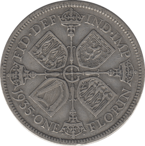 1935 FLORIN ( GF ) 6 - Florin - Cambridgeshire Coins