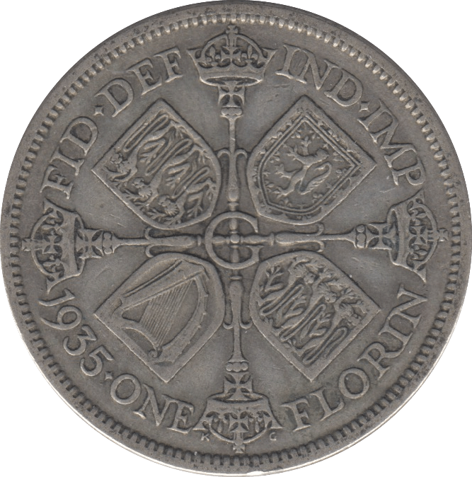 1935 FLORIN ( GF ) 6 - Florin - Cambridgeshire Coins