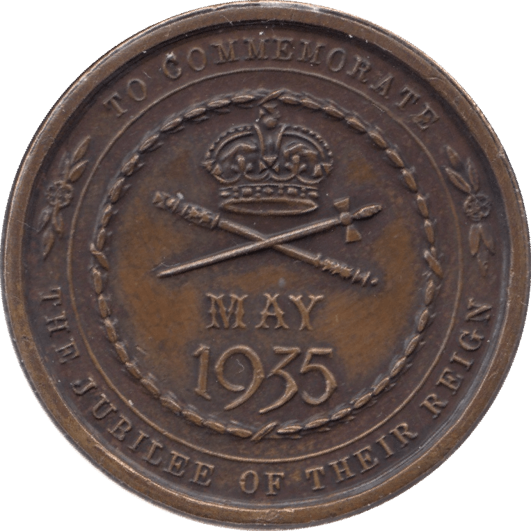 1935 GEORGE V QUEEN MARY COMMEMORATION OF MONARCHY MEDALLION - MEDALS & MEDALLIONS - Cambridgeshire Coins