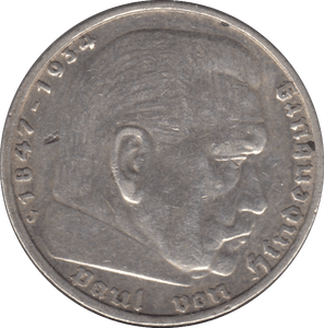 1935 GERMANY SILVER 5 MARKS ( UNC ) - SILVER WORLD COINS - Cambridgeshire Coins