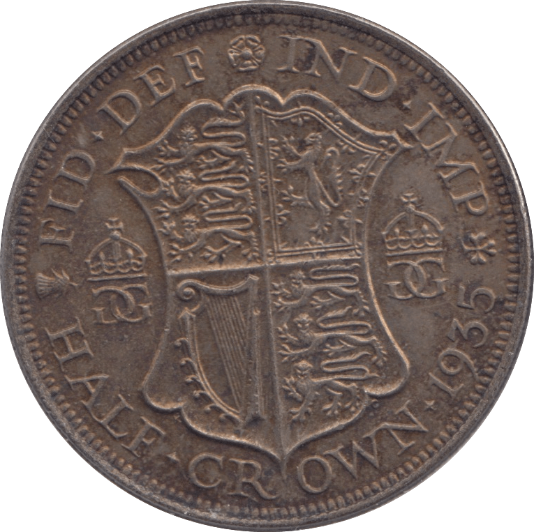 1935 HALFCROWN ( AUNC ) - Halfcrown - Cambridgeshire Coins