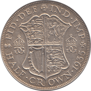 1935 HALFCROWN ( EF ) - Halfcrown - Cambridgeshire Coins