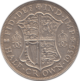 1935 HALFCROWN ( EF ) - Halfcrown - Cambridgeshire Coins