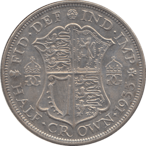 1935 HALFCROWN ( GVF ) 2 - HALFCROWN - Cambridgeshire Coins