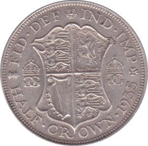 1935 HALFCROWN ( GVF ) - Halfcrown - Cambridgeshire Coins
