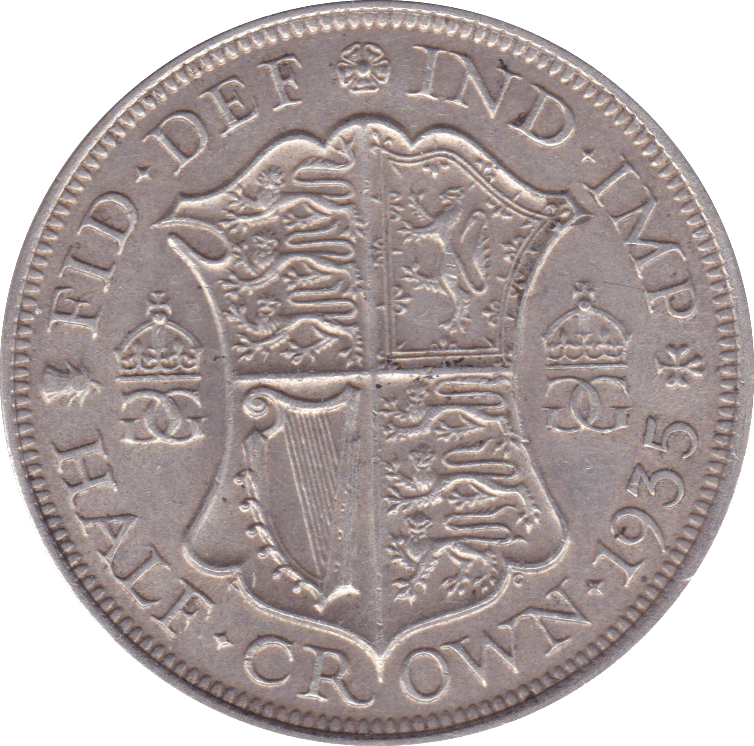 1935 HALFCROWN ( GVF ) - Halfcrown - Cambridgeshire Coins