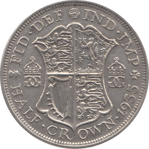 1935 HALFCROWN ( VF ) 1 - HALFCROWN - Cambridgeshire Coins