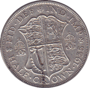 1935 HALFCROWN ( VF ) - Halfcrown - Cambridgeshire Coins