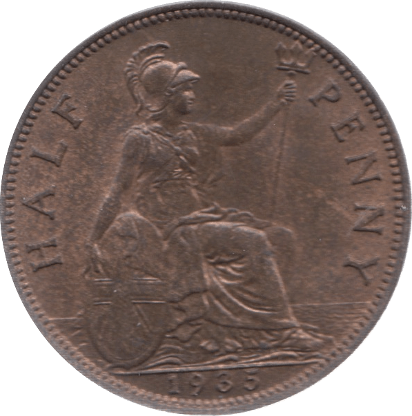 1935 HALFPENNY 3 ( UNC ) - Halfpenny - Cambridgeshire Coins