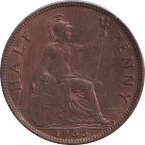 1935 HALFPENNY ( UNC ) - Halfpenny - Cambridgeshire Coins