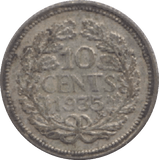 1935 NETHERLANDS 10 CENTS - WORLD COINS - Cambridgeshire Coins