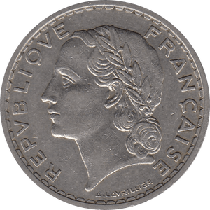 1935 NICKEL 5 FRANCS FRANCE REF H23 - WORLD COINS - Cambridgeshire Coins